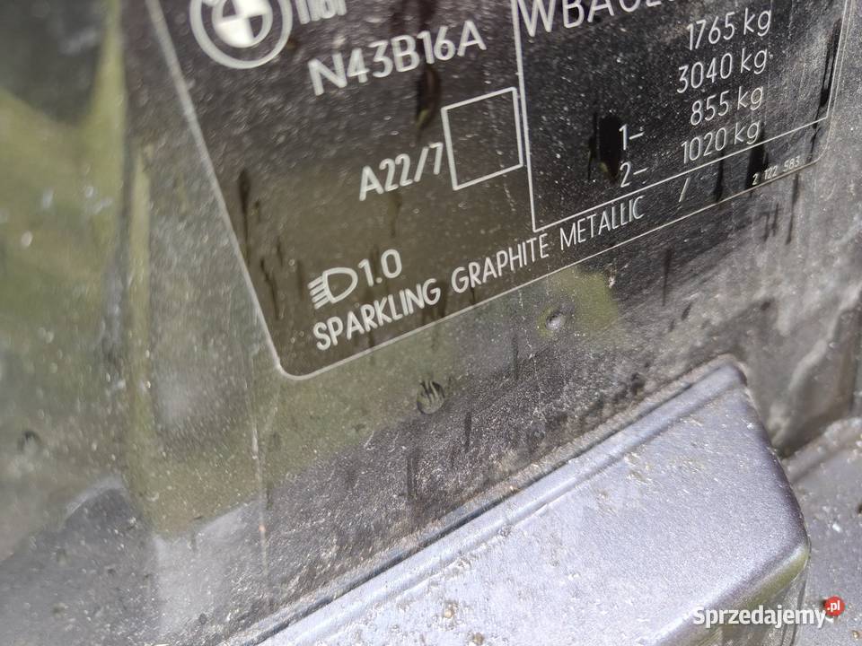 Bmw e87 drzwi tylne prawe w kolor sparkling osobowe