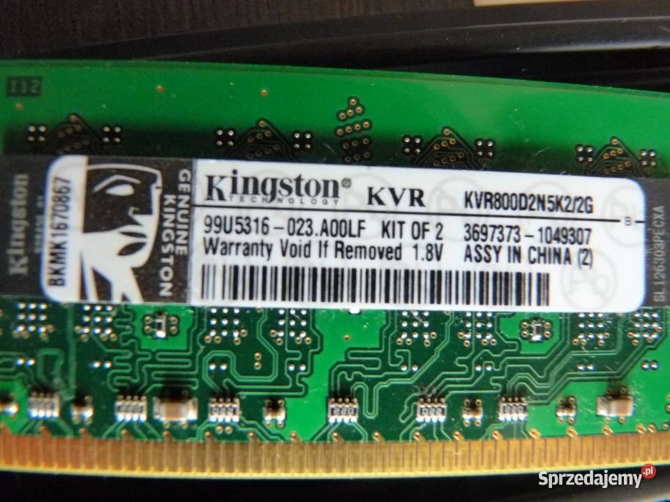 Pamięć RAM 4GB DIMM DDR2 Kingston