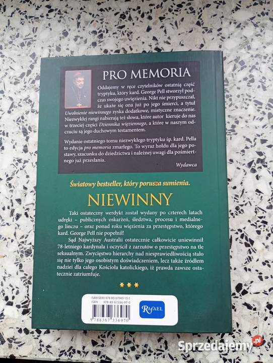 Dziennik Więzienny 3 tomy KardGeorge Pell lubelskie Hubale