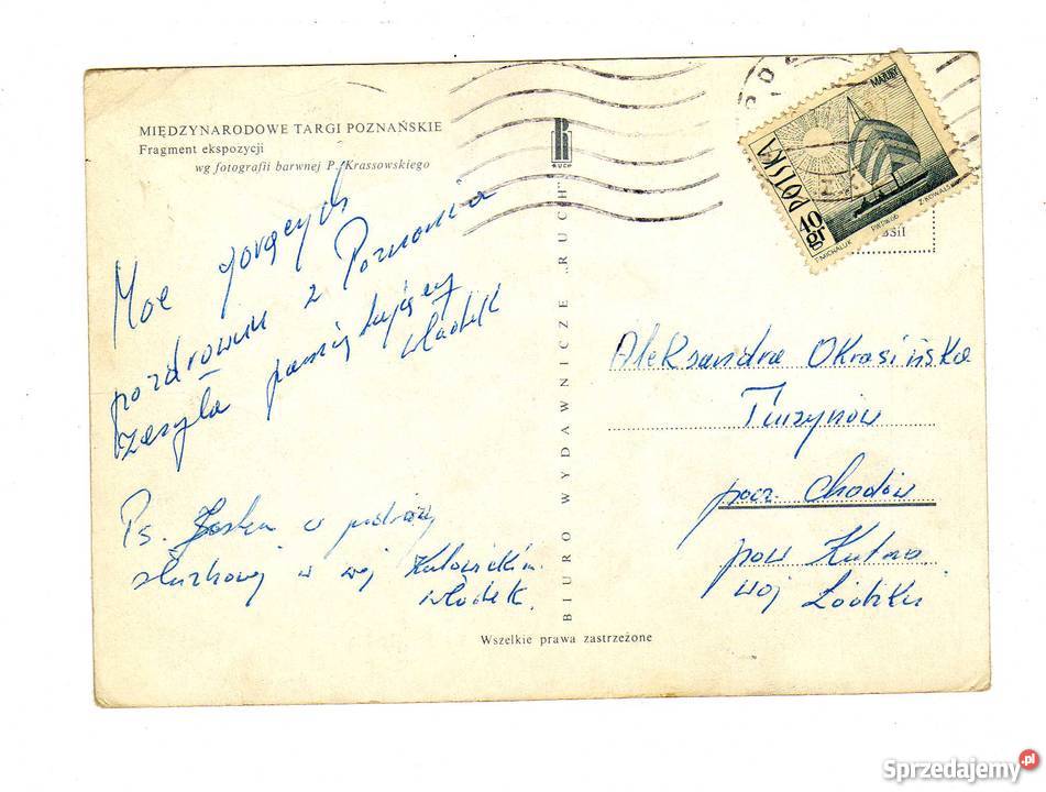 POZNAŃ MIĘDZYNARODOWE TARGI POZNAŃSKIE POCZÓWKA świętokrzyskie