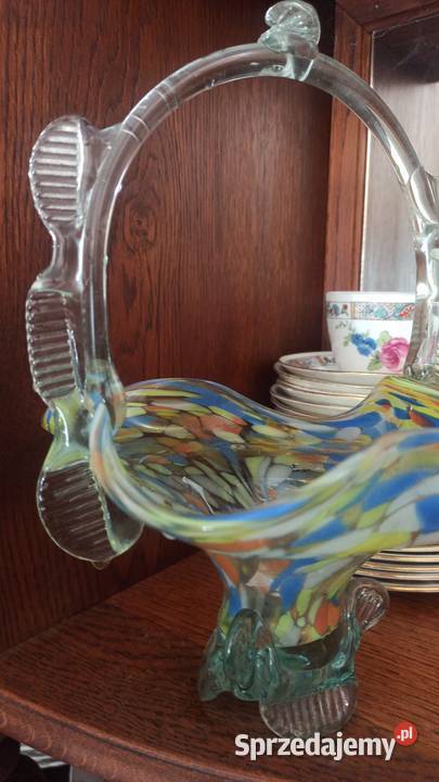 Koszyczek Szklany Typowe lat 6070 Szklane wyroby Gdańsk