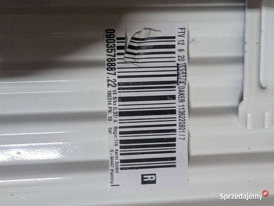 Sprzedam grzejnik firmy KERMI o mocy 2600W