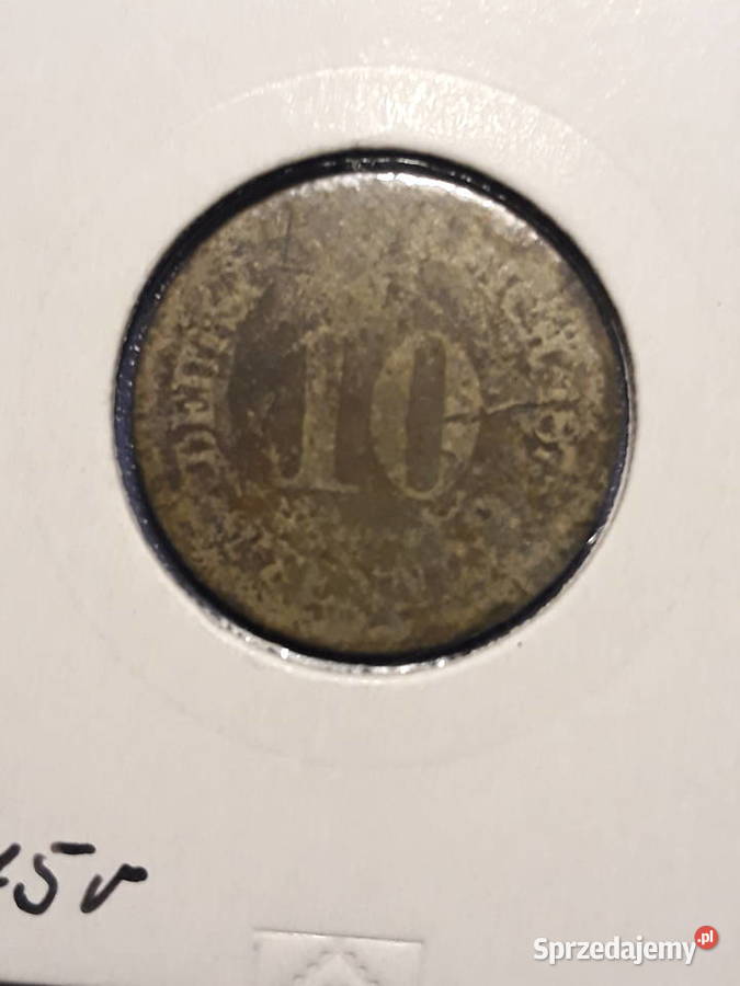 10 Fennigów Niemcy 1875 r Konin
