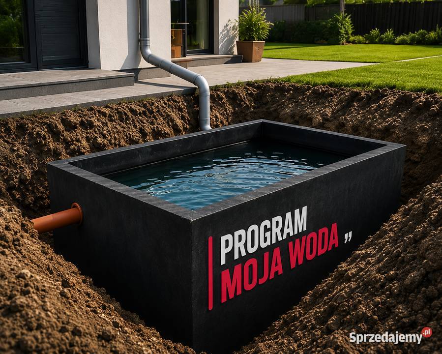 Szamba betonowe PROGRAM MOJA WODA Deszczówka Kielce
