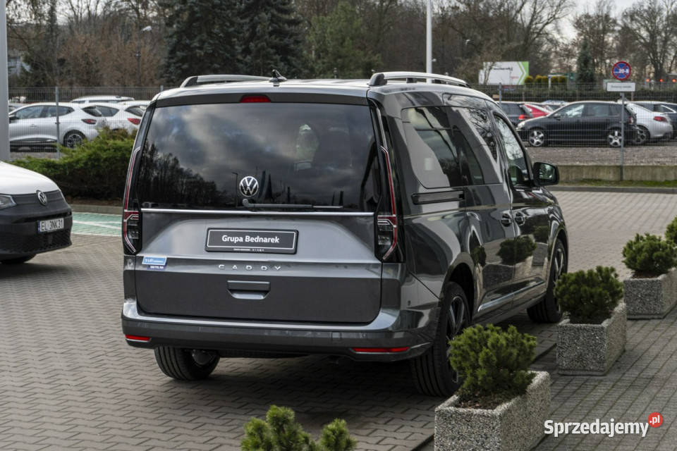 Volkswagen Caddy Maxi Style 20 TDI 122 DSG elektryczne lusterka Łódź