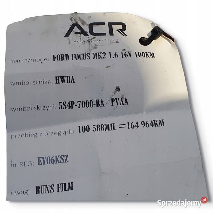 ALTERNATOR Ford Focus MK2 16 16V MS1022118354 Chełm