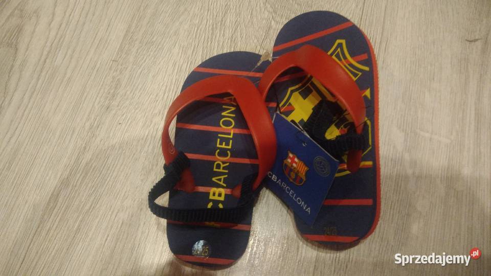Klapki japonki maluszka FC Barcelona Kraków sprzedam