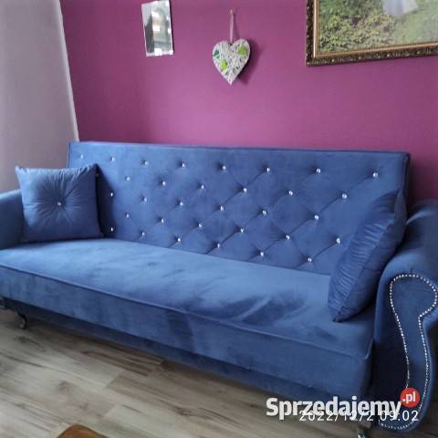 Zestaw komplet Mebli Wersalka fotele Glamour Poznań