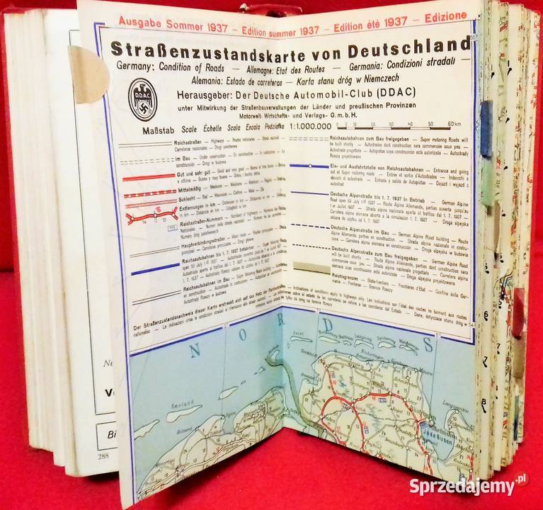 Hallwag Autofhrer von Deutschland 193738 Warszawa