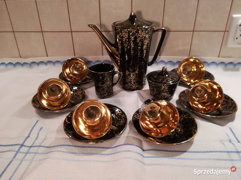 Serwis IRA do kawy chodzież porcelana PRL Poznań