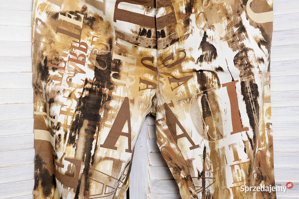 Spodnie damskie graphique brązowy/beżowy Moda i Styl Wrocław