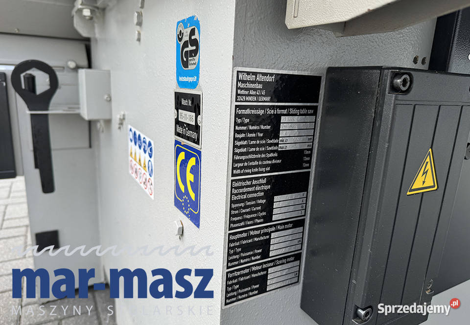 Piłą formatowa Altendorf F45 Sierakowska Huta