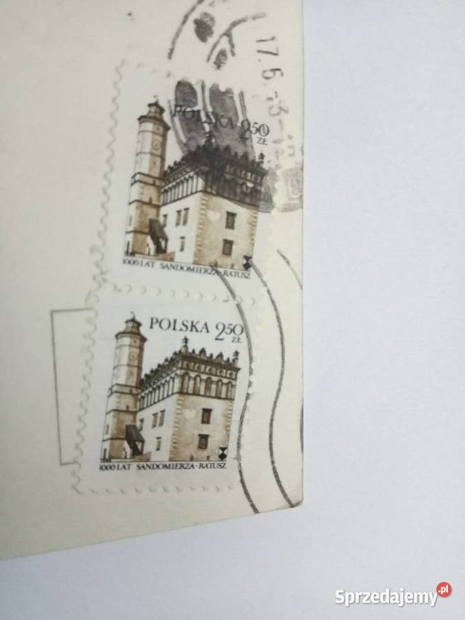 Pocztówka Opole lata 7080te 2 Znaczki