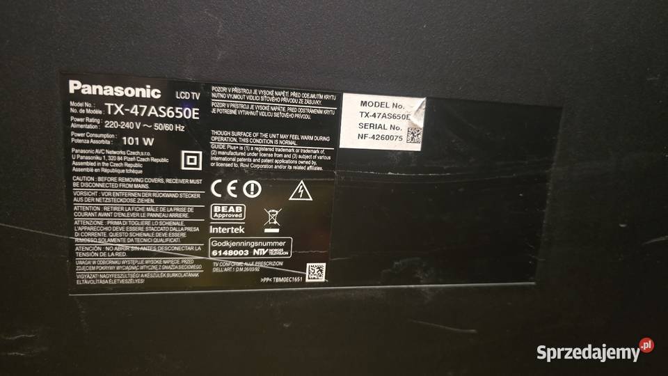 TV Panasonic 47 Zamość