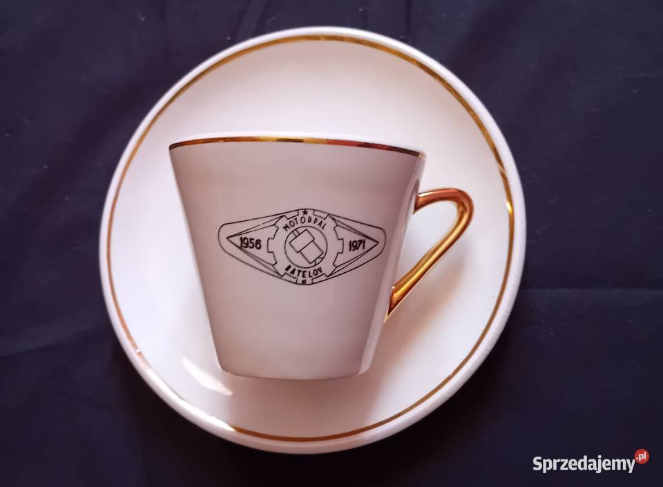 Okolicznościowa filiżanka duo Ditmar Urbach Porcelana i szkło wielkopolskie Koźminek