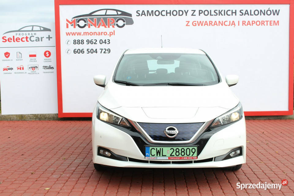 Nissan Leaf Napęd elektryczny 40 kWh Salon czujnik martwego pola Leaf Włocławek