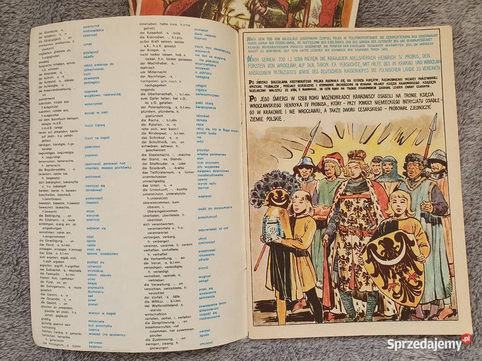 Władysław Łokietek zestaw 4 komiksów rózne Rok wydania 1985 Gdynia