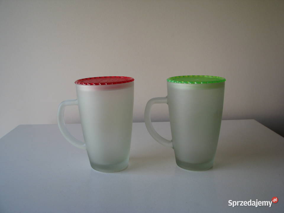 Zakochane szklanki kubki ze szronionego szkła z małopolskie
