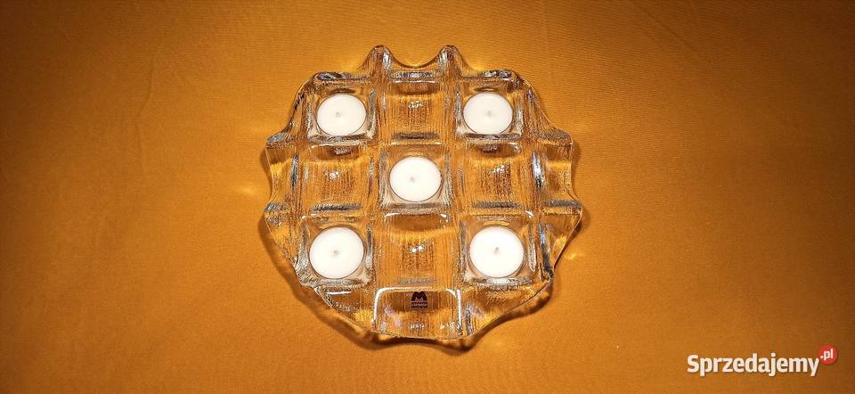 Świecznik Finlandia MUURLA szkło artystyczne Jasień sprzedam