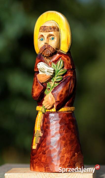 Św Franciszek rzeźba ludowa wielkopolskie