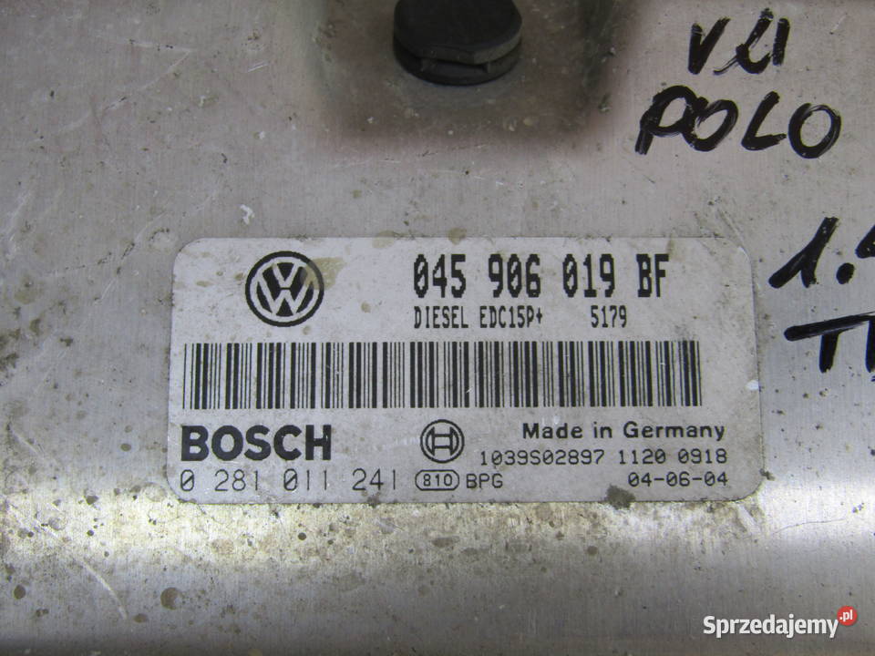 STEROWNIK SILNIKA VW POLO 9N 14TDI 045906019BF Mysłaków