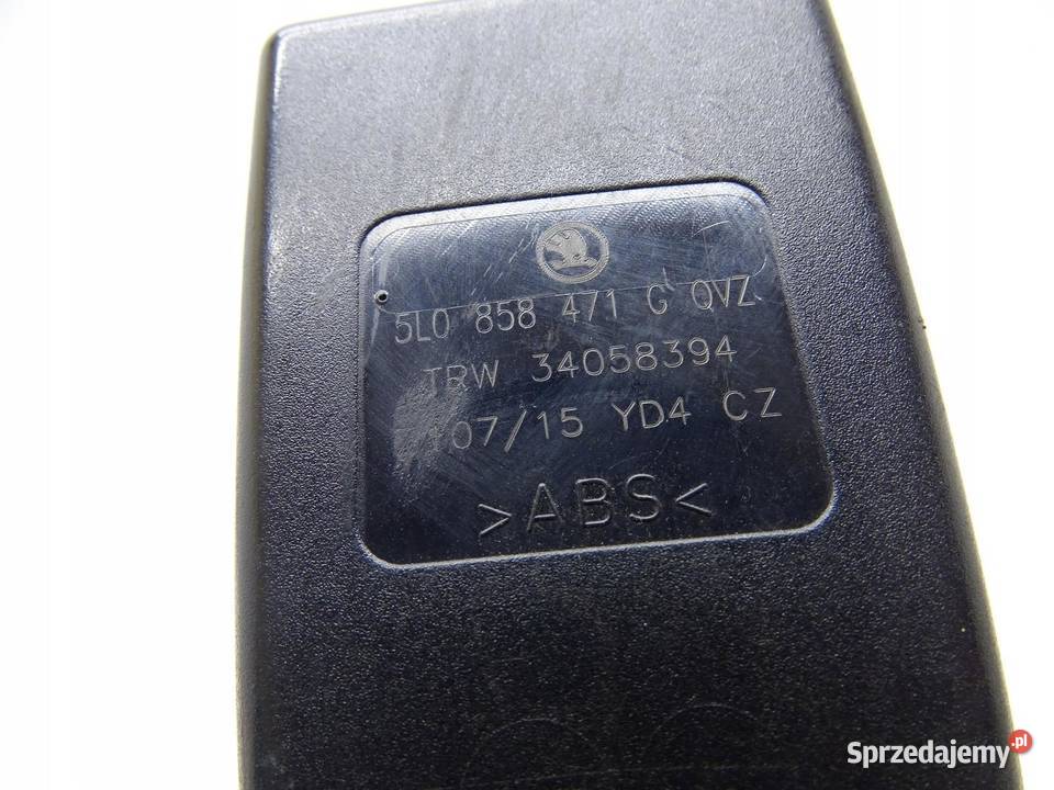 ZAPINKA PASA LEWA LEWY PRZÓD PRZEDNIA 5L0858471G osobowe