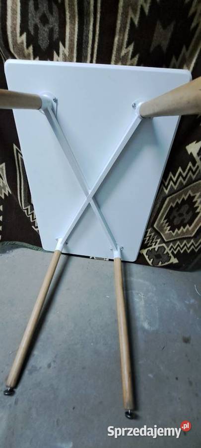stół stolik biały drewniane nogi prostokąt mazowieckie Warszawa