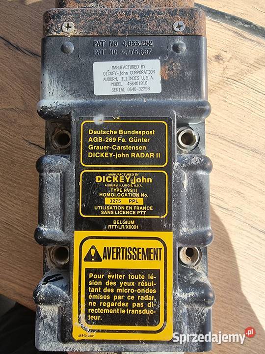 Radar siewnik rozsiewacz ciągnik model dickey Żerków