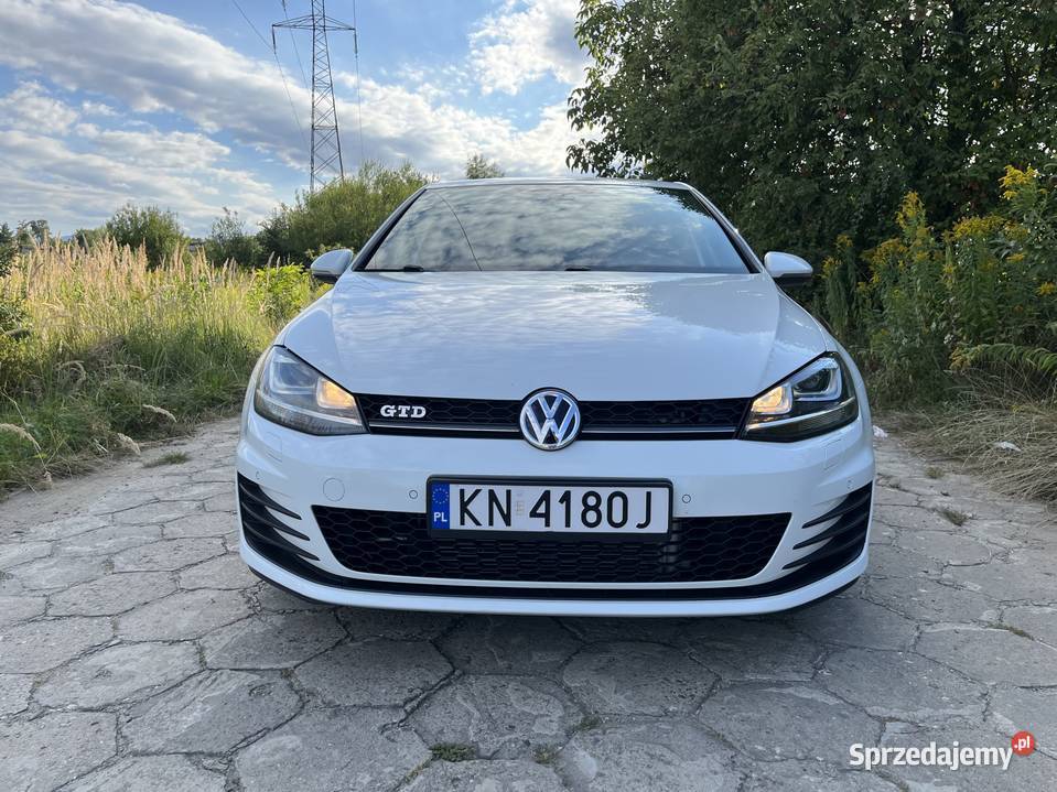 Volkswagen Golf VII GTD 20 TDi 184 2015r biały Nowy Sącz