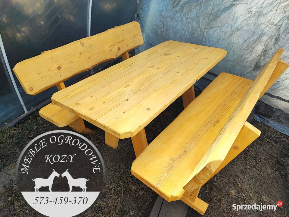 PROMOCJA Huśtawka drewniana z grubych bali plac Meble ogrodowe Cieszyn sprzedam