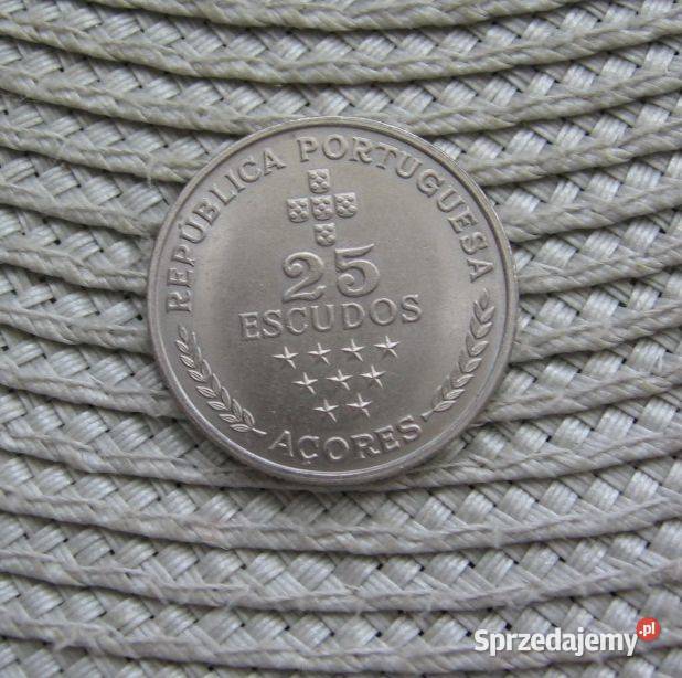 Azory 25 Escudo 1981r Antyki, Sztuka, Kolekcje wielkopolskie Kalisz