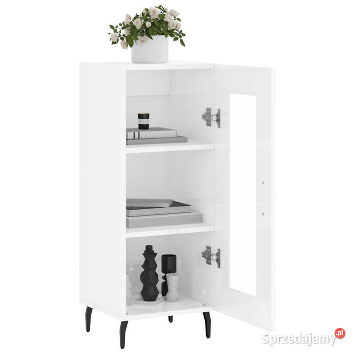 Szafka biała połysk 345x34x90 materiał