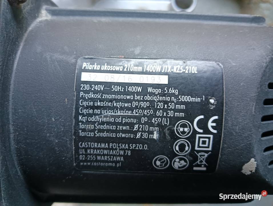 Piła ukośnica 1400W 230V pilarka piłka stołowa sprzedam