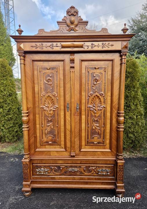 Szafa orzechowa z końca XIX wieku 9286 Szczecin