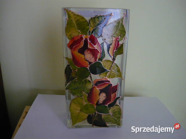 Wazon witrażowy PRL Myszków sprzedam