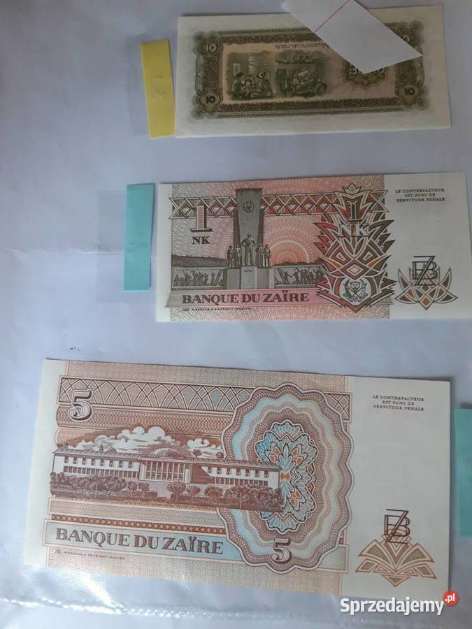 Banknot kolekcjonerski Zair Laos Ruda Śląska sprzedam