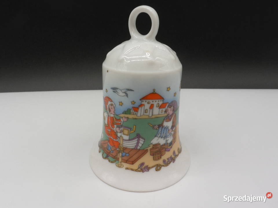 Dzwonek świąteczny porcelana HUTSCHENREUTHER z wielkopolskie Raszków