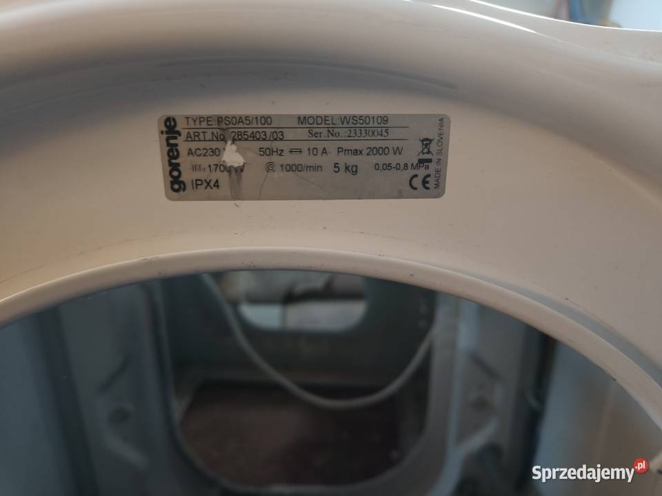 sprzedam części do pralki gorenje WS 50109 Pralki i suszarki podkarpackie Rzeszów