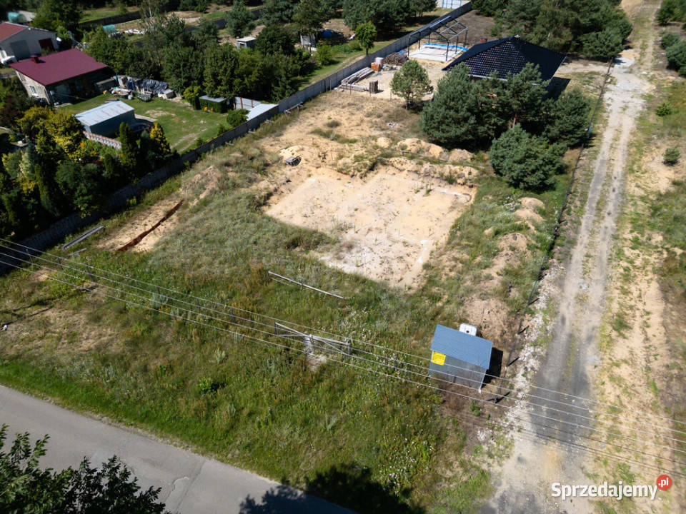Działka z projektem fundament 1500m2 Wymysłów Sprzedaż sprzedam