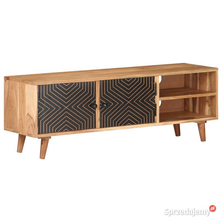 Szafka pod TV 115x30x39 lite drewno akacjowe mazowieckie