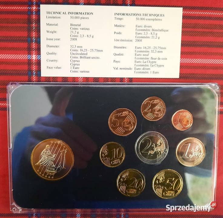 Zestaw Monet Euro Cypr I Gliwice