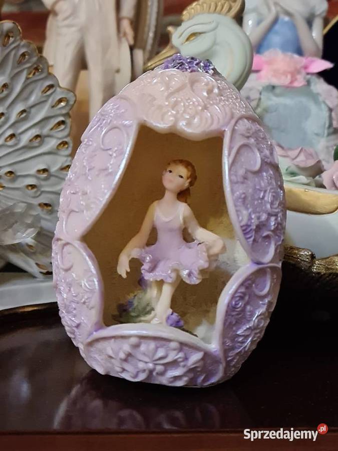 Ozdobne jajo z baletnicą Antyki, Sztuka, Kolekcje Przasnysz sprzedam