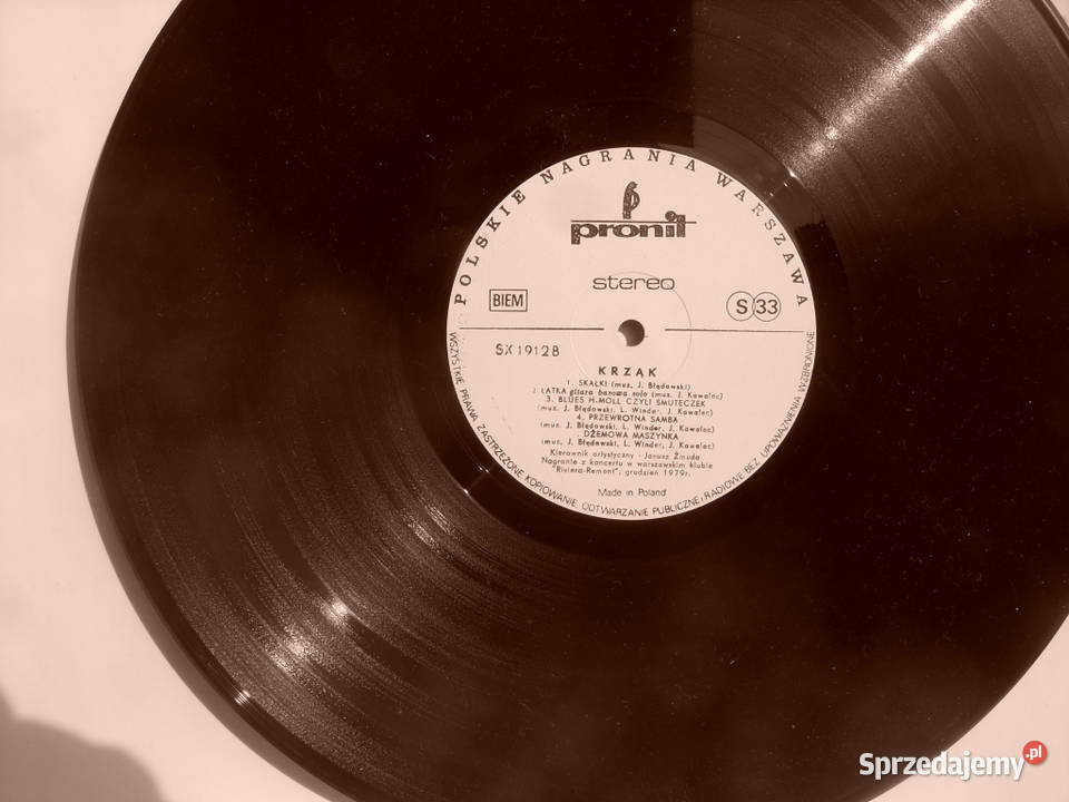 K Plyta winylowa LP rock KRZAK BIUES ROCK BAND rock Płyty i kasety