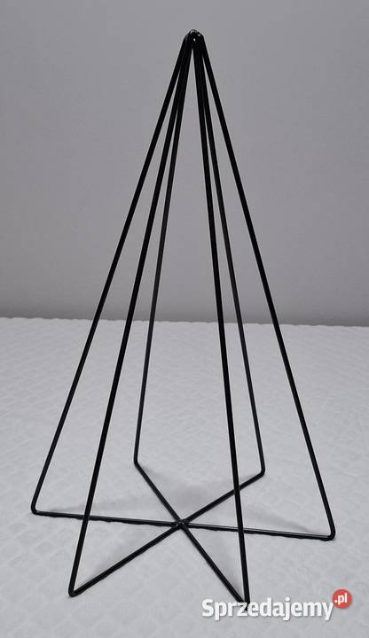 Druciana choinka czarna drut 4mm 255x40 wada Czeladź