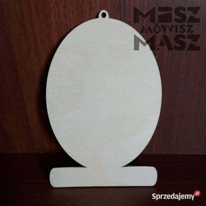 Jajko wielkanocne zawieszka drewniana 13 Racot