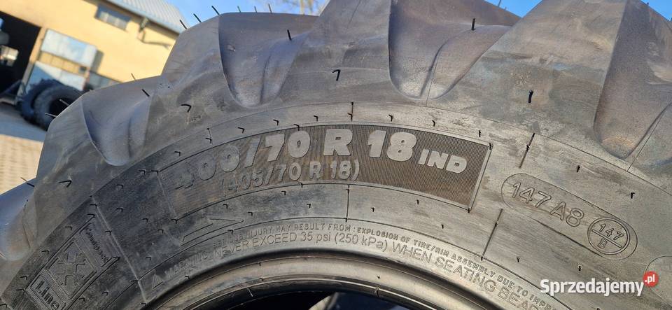 40070r18 40570r18 16070r18 15570r15 Michelin warmińsko-mazurskie sprzedam