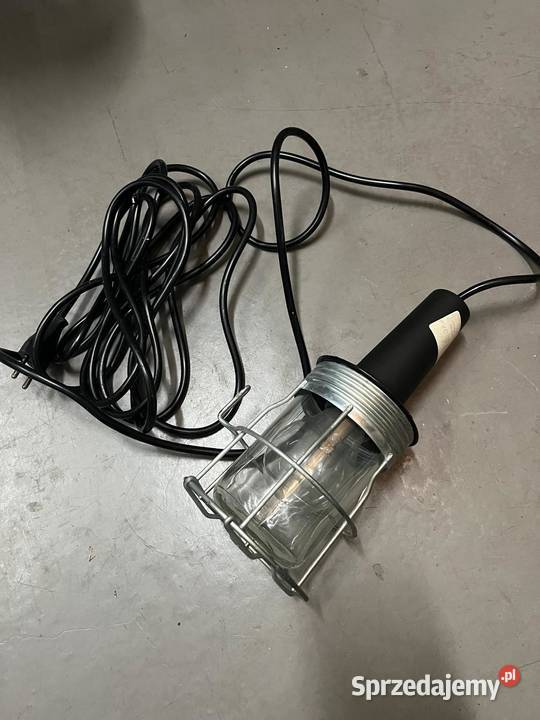 Lampa warsztatowa na kablu w metalowej oprawie Warszawa