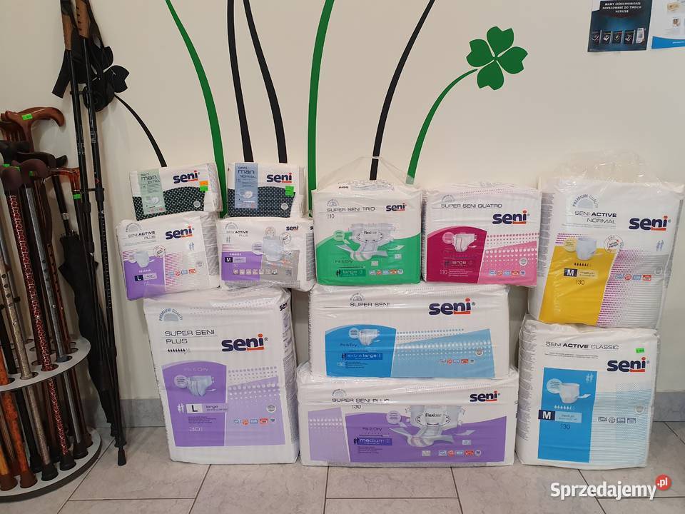 Seni Pampersy Podkłady Kosmetyki Pieluchomajtki Kielce