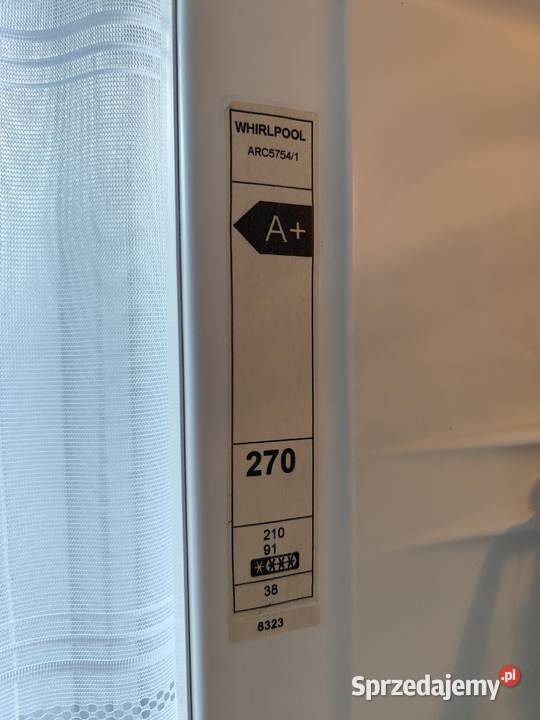 Lodówka Whirlpool 1875 ARC57541 klasa A AGD Piotrków Trybunalski sprzedam