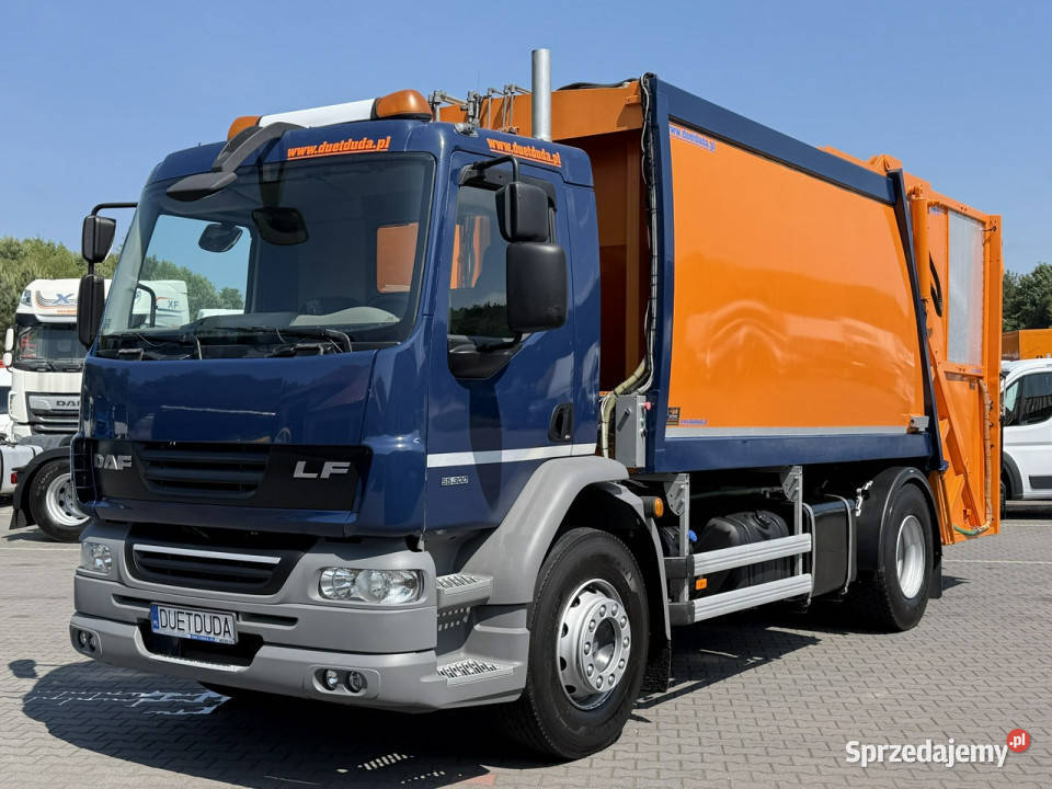 DAF LF 55300 Śmieciarka Komunal Partner KP 16V Widełki